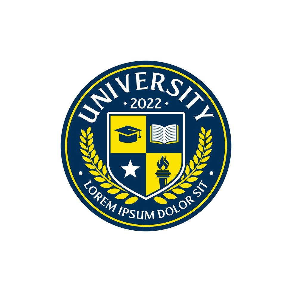 plantilla de vector de diseño de logotipo de educación universitaria