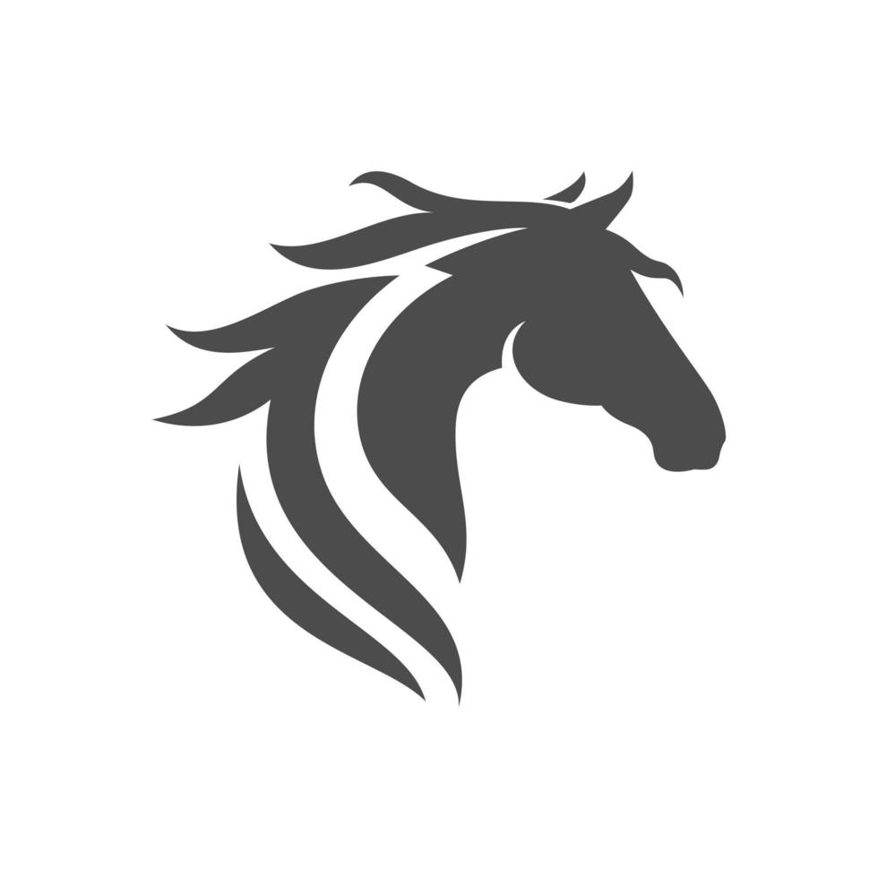 plantilla de vector de diseño de logotipo de caballo