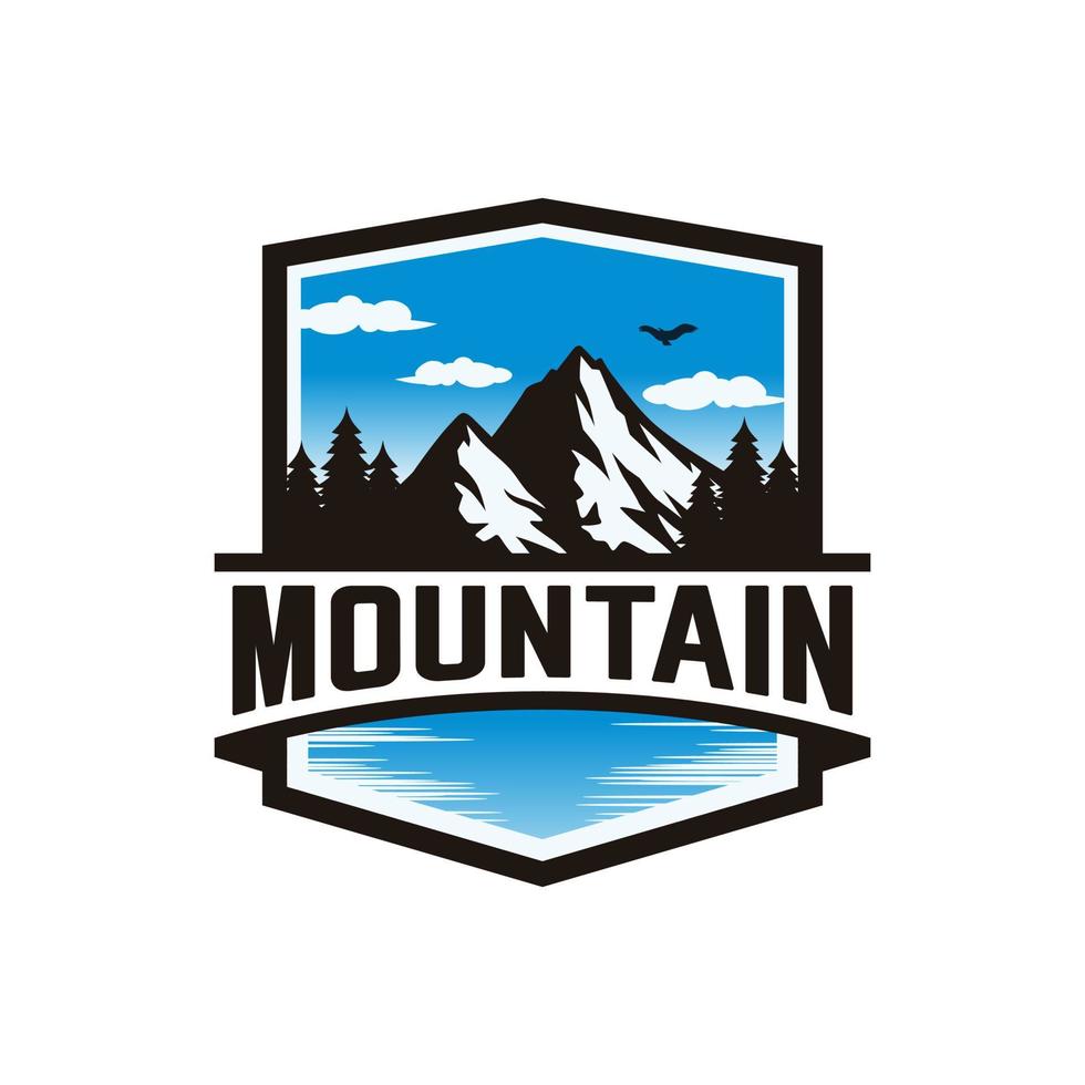 Mountains logo design vector template