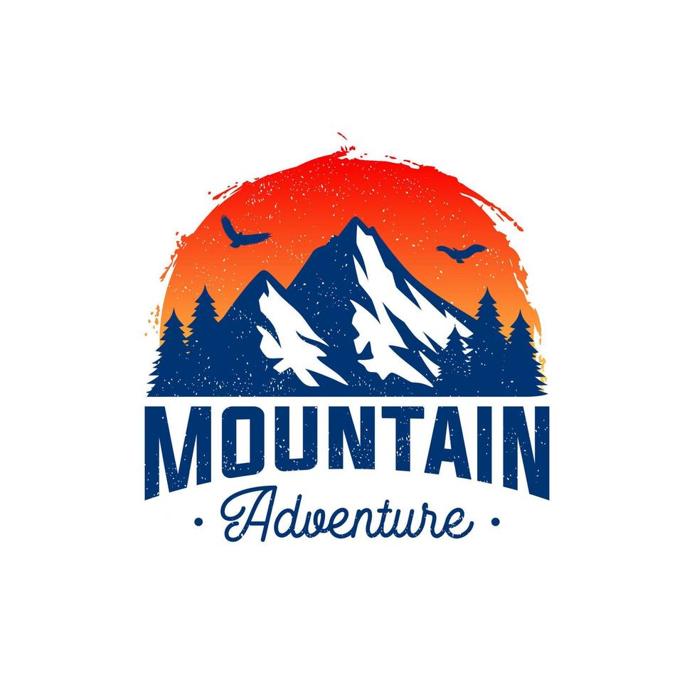 Mountains logo design vector template