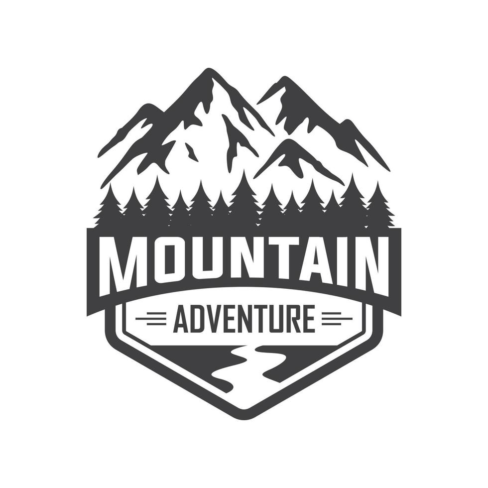 plantilla de vector de diseño de logotipo de montañas