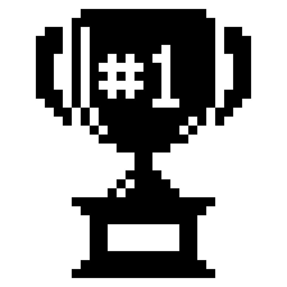 Reward. Pixel Art Business Icon vector