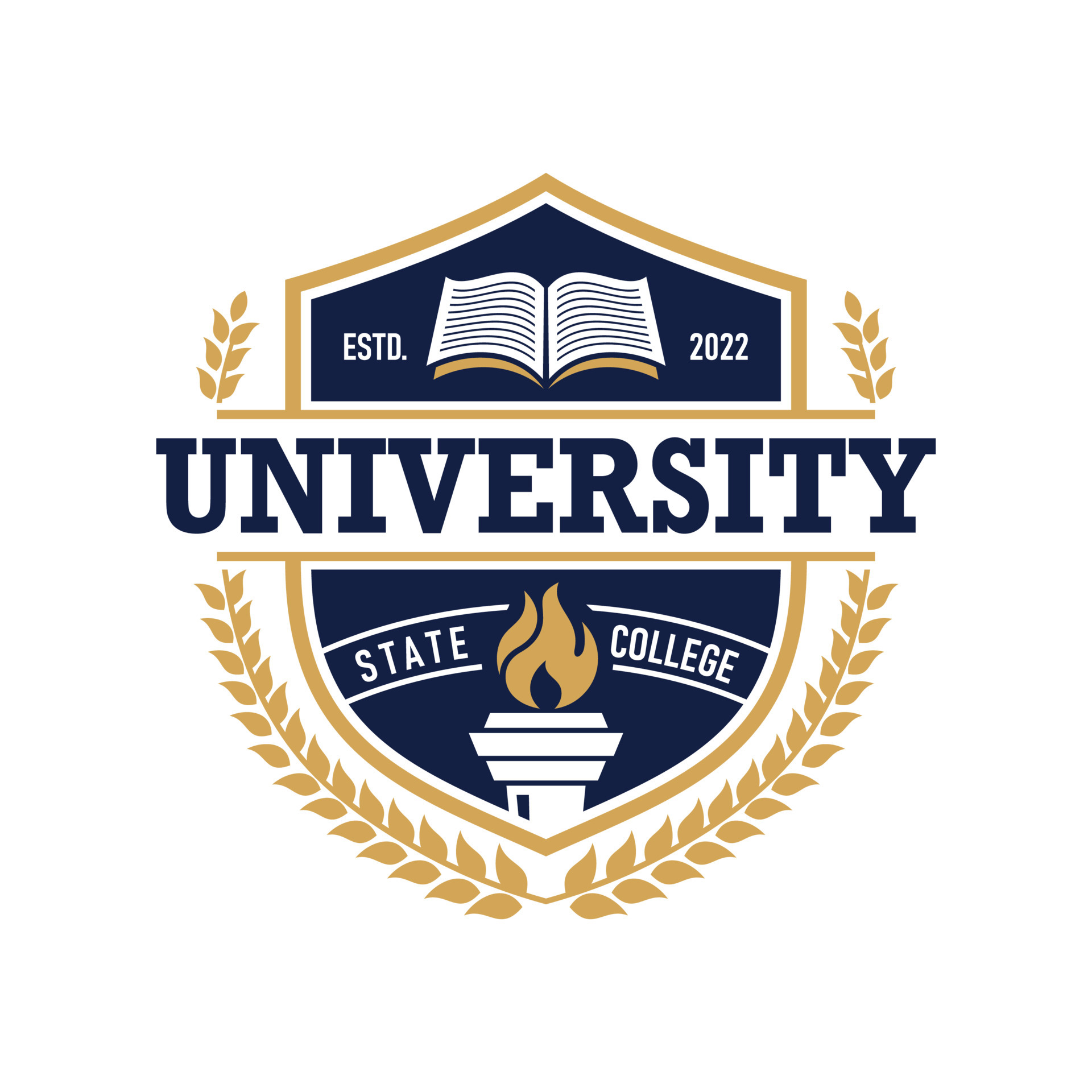 University education logo design vector template 6470647 Vector Art at ...