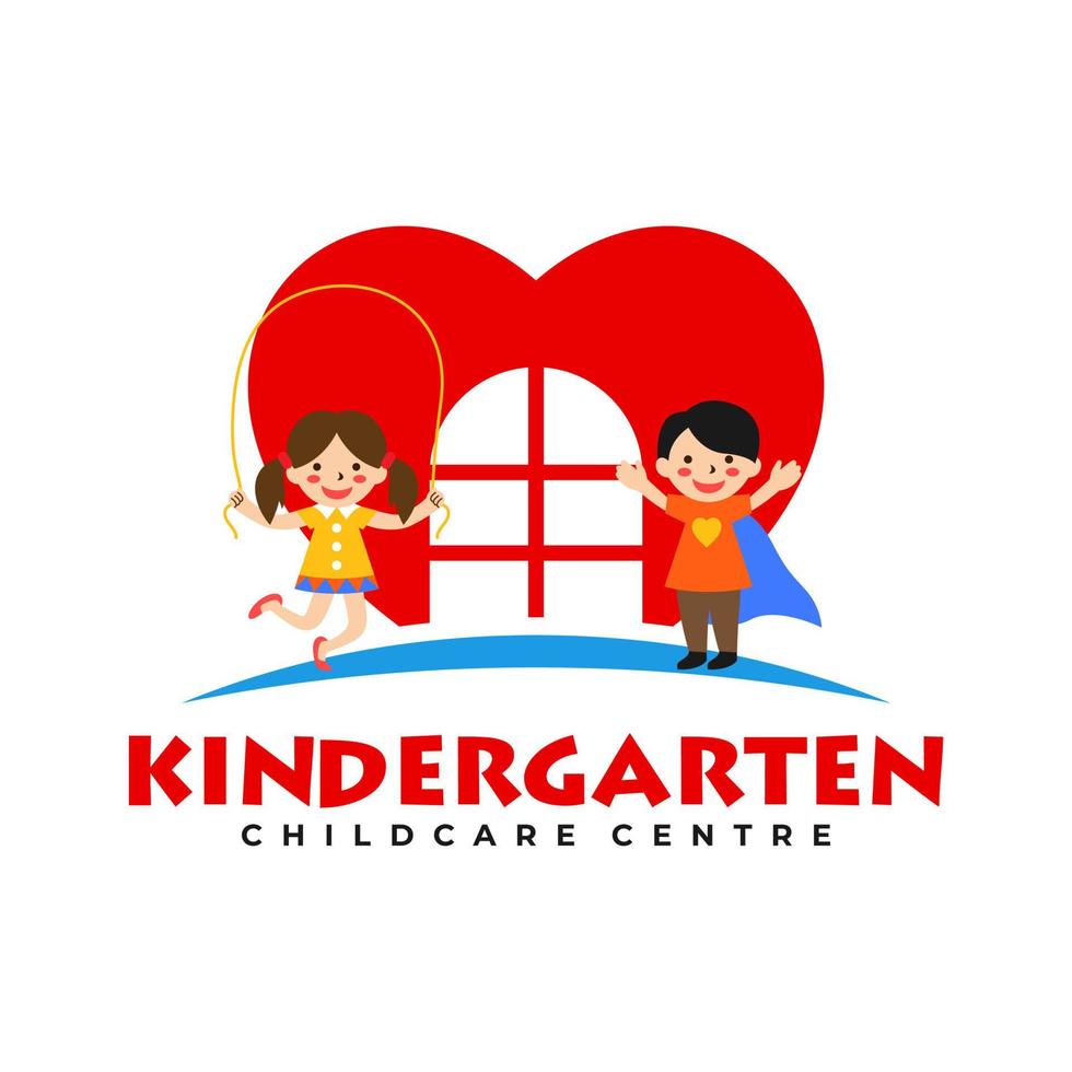 Kids Kindergarten Logo Templates vector