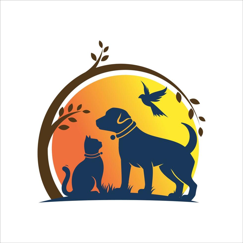 plantilla de vector de logotipo de mascota animal