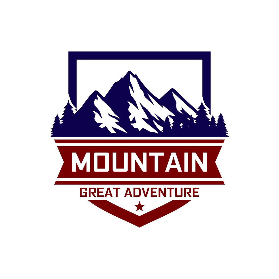 Mountains logo design vector template