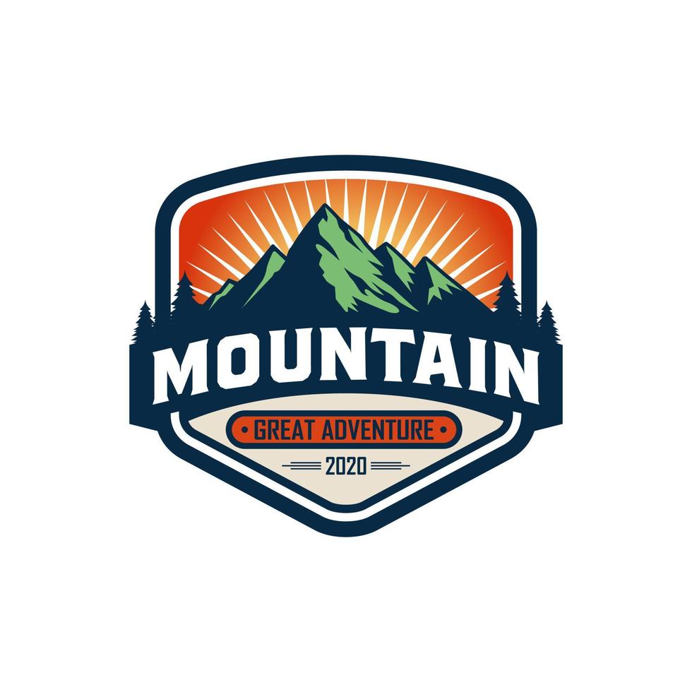 Mountains logo design vector template