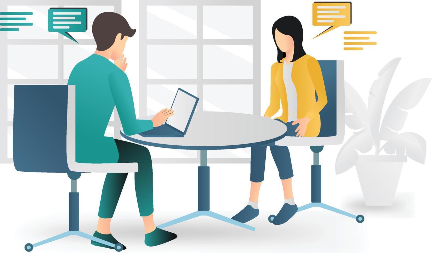 Isometric style illustration discussion of success and life journey vector