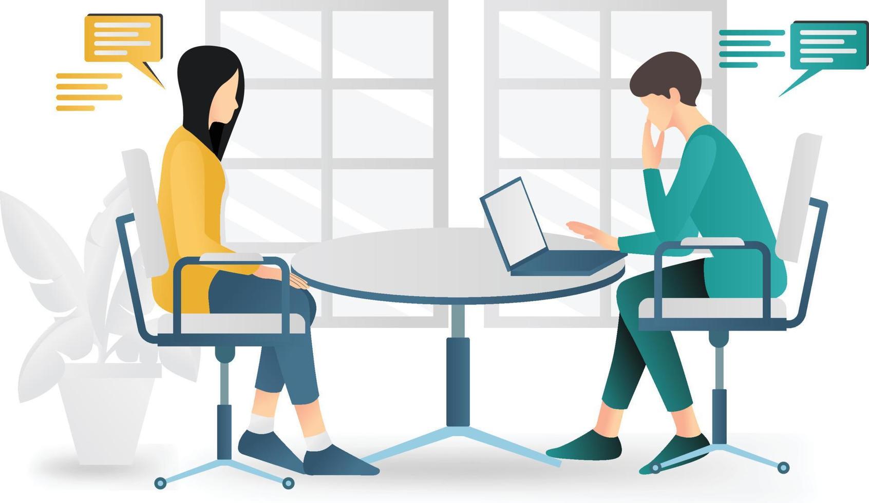 Isometric style illustration discussion of success and life journey vector