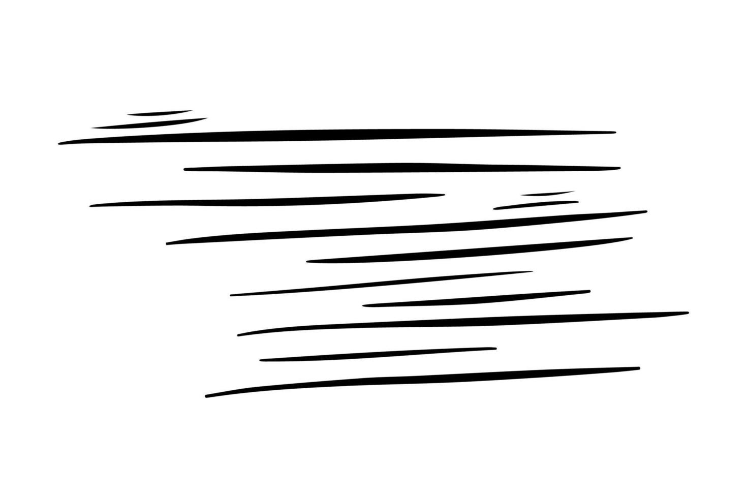 Wind blow in doodle style, vector illustration. Wave cold air during windy weather. Gust symbol outline for print and design .Isolated black line element on a white background