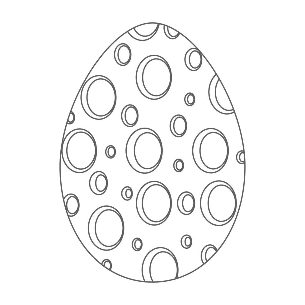 garabatear huevo de pascua. dibujar huevos para tarjetas, logos, vacaciones. feliz pascua dibujado a mano aislado sobre fondo blanco. conjunto de vectores de huevos de pascua en estilo de fideos. ilustración dibujada a mano