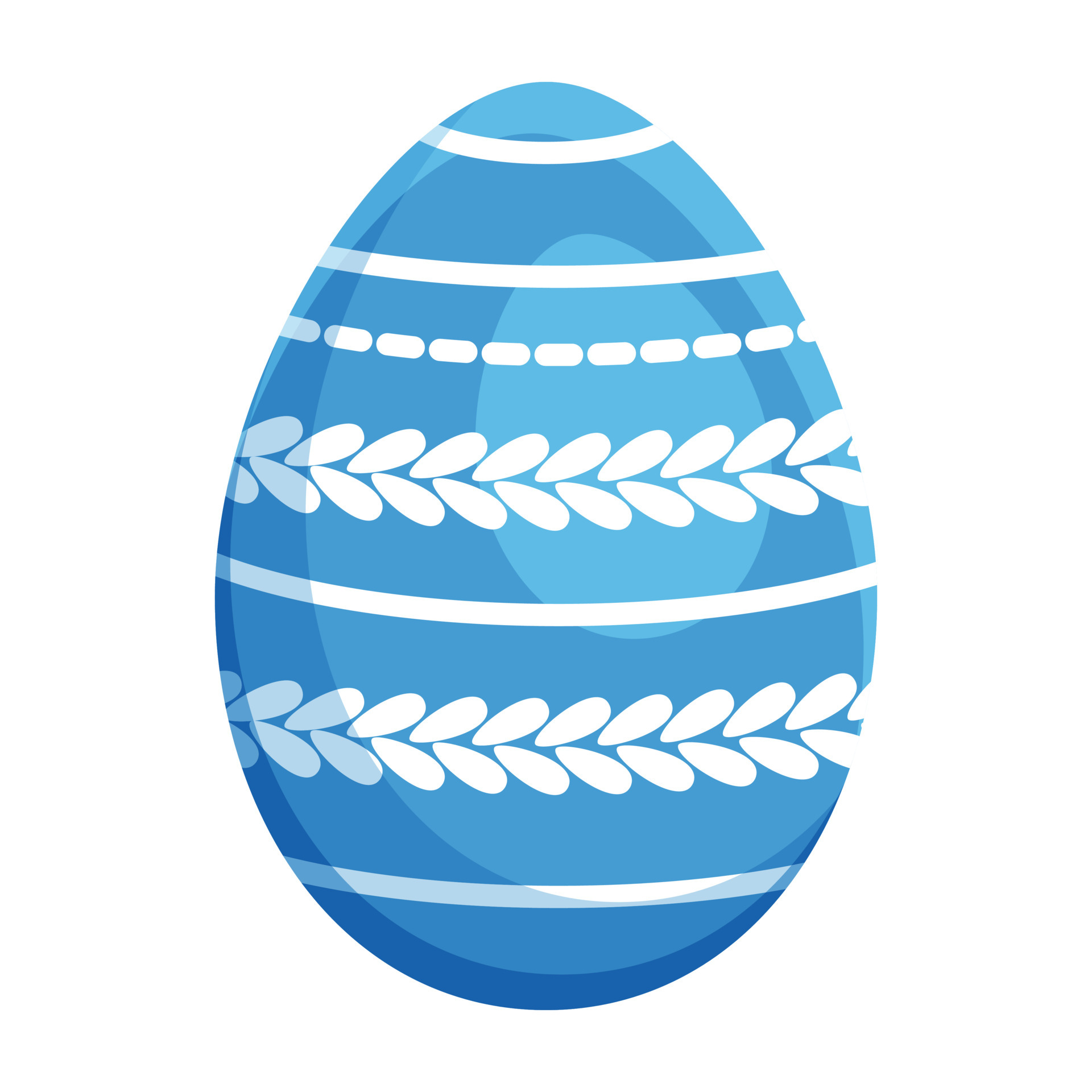Colorful Easter egg. Vector illustration of Easter eggs collection on a