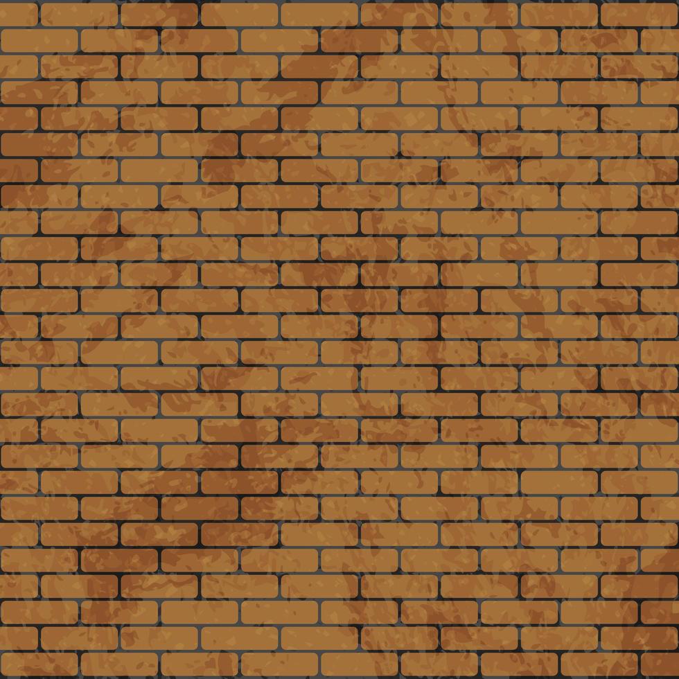 Background texture old red brickwork, peeling paint - Vector