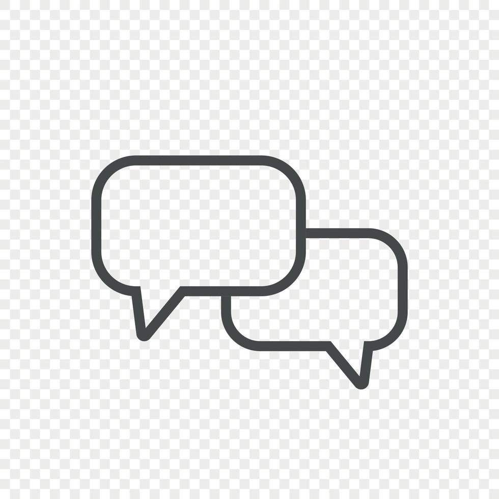 Chat bubble speech vector icon for your design