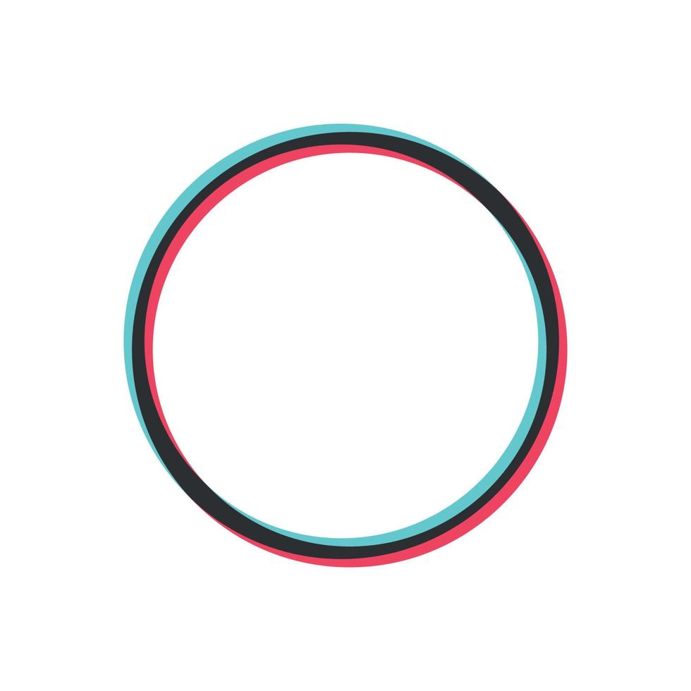 Glitch Social media user profile icon for your design vector
