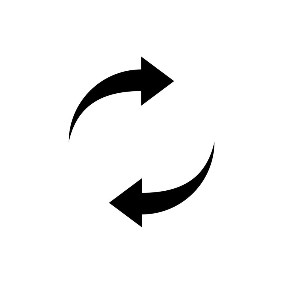 Spin rotate arrow icon. Reload round symbol for your design vector