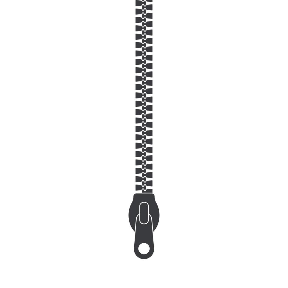Close Zipper minimal logo. Zip iicon for your design vector