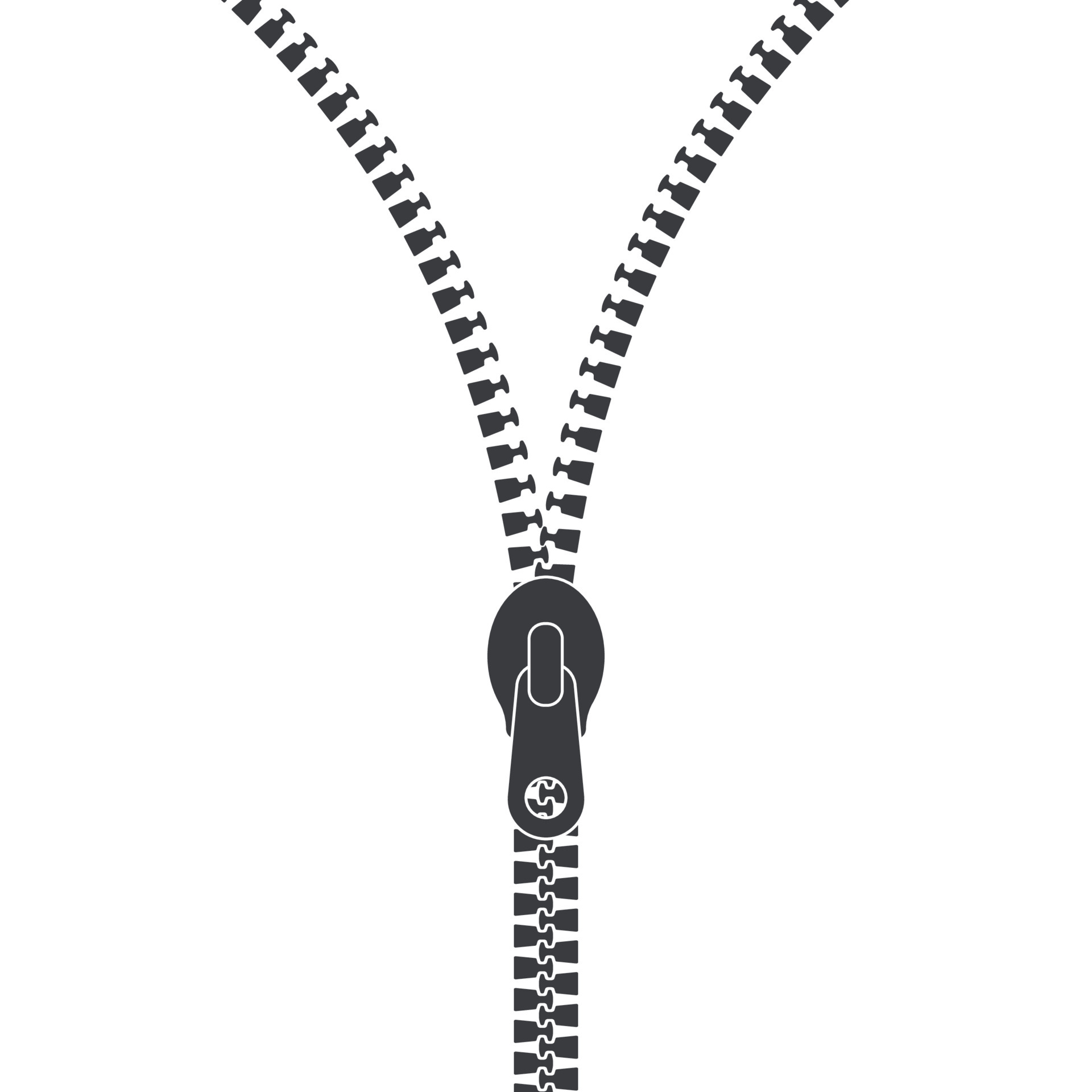 Open Zipper minimal logo. Zip iicon for your design 6473467 Vector Art ...