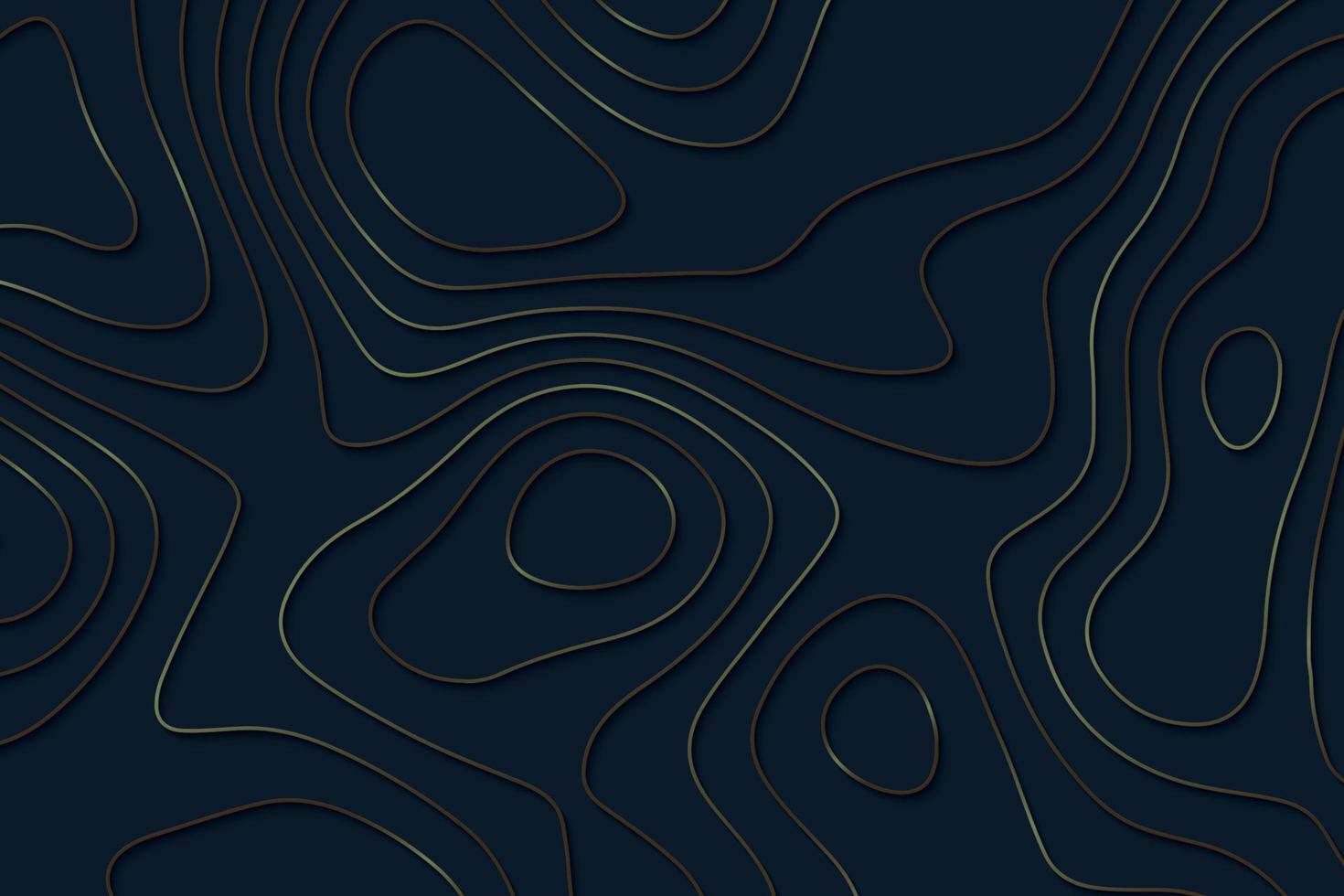 fondo de lujo negro de papel cortado geométrico con elementos dorados, vector