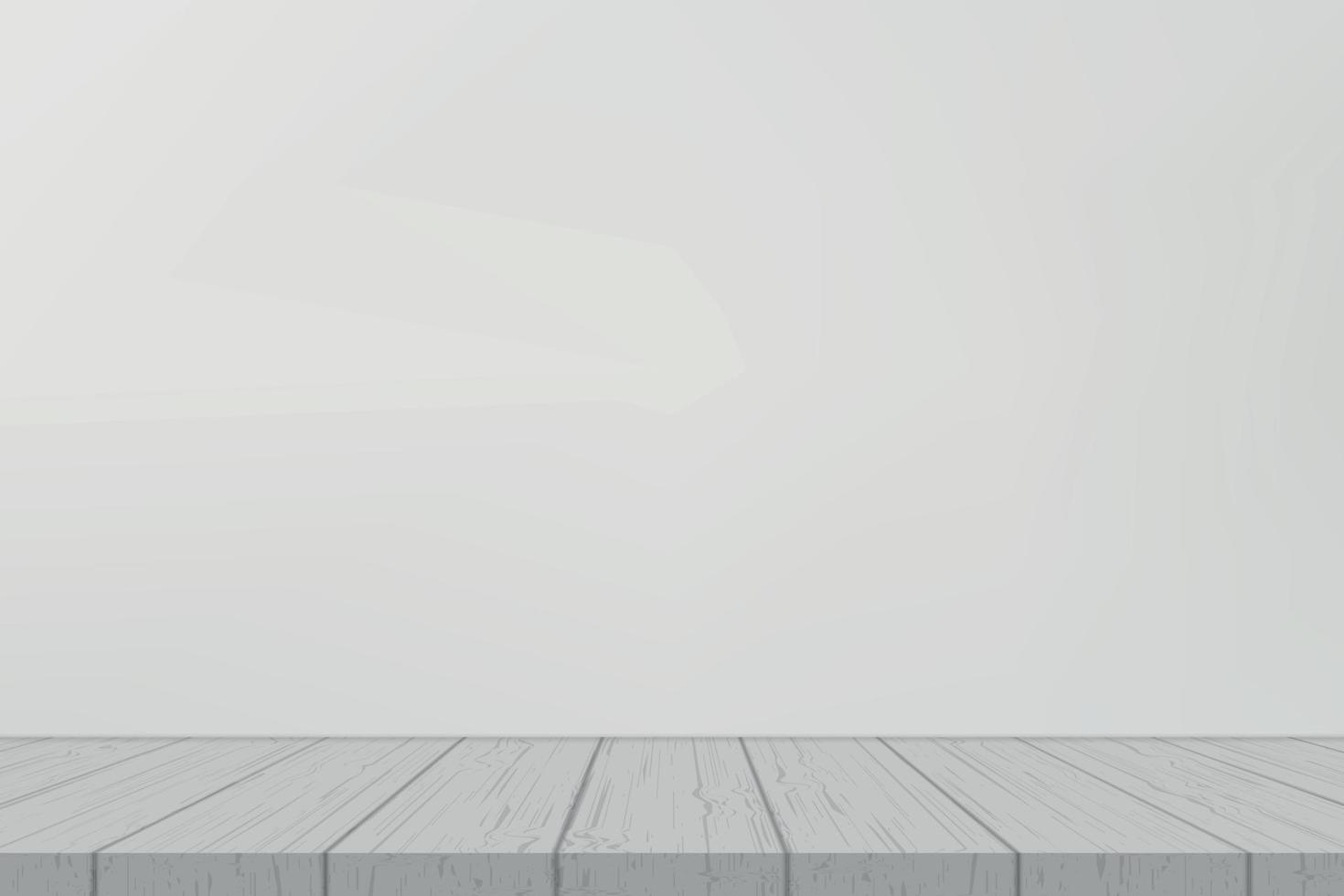 Empty shelf on white wall Template for your design vector