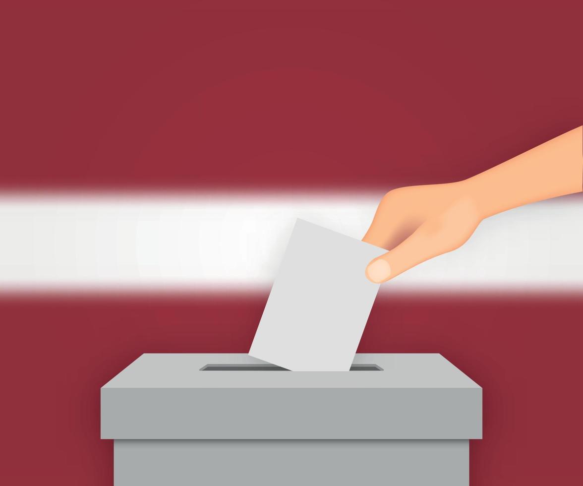 Latvia election banner background. Template for your design vector