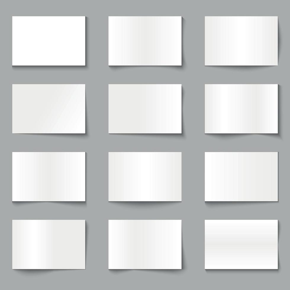 paper overlay shadow effect Template for your design vector