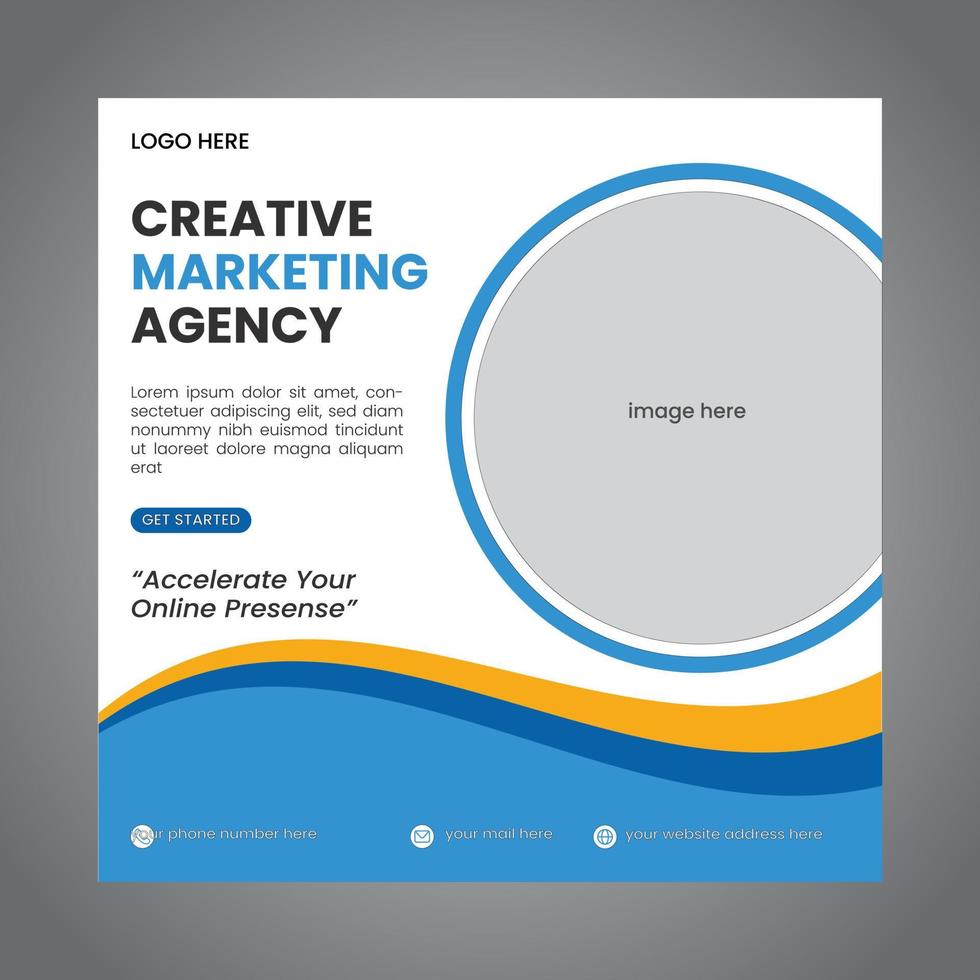 Sale web banner digital marketing Agency creative sale vector