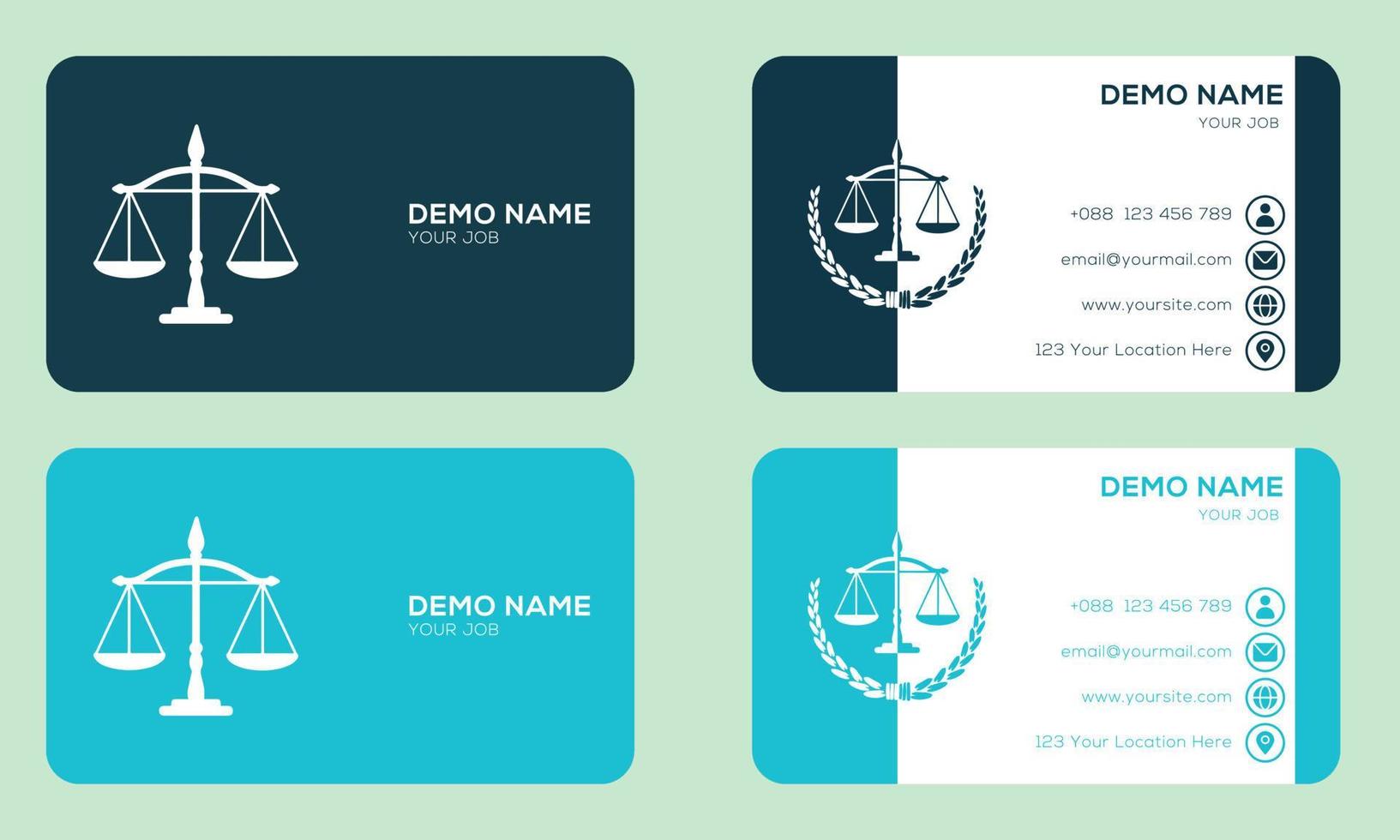 Creative variation card design for download vector