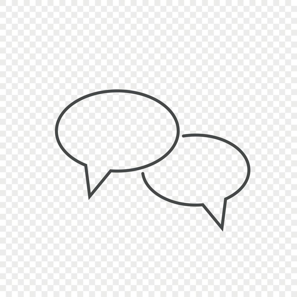 Chat bubble speech vector icon for your design