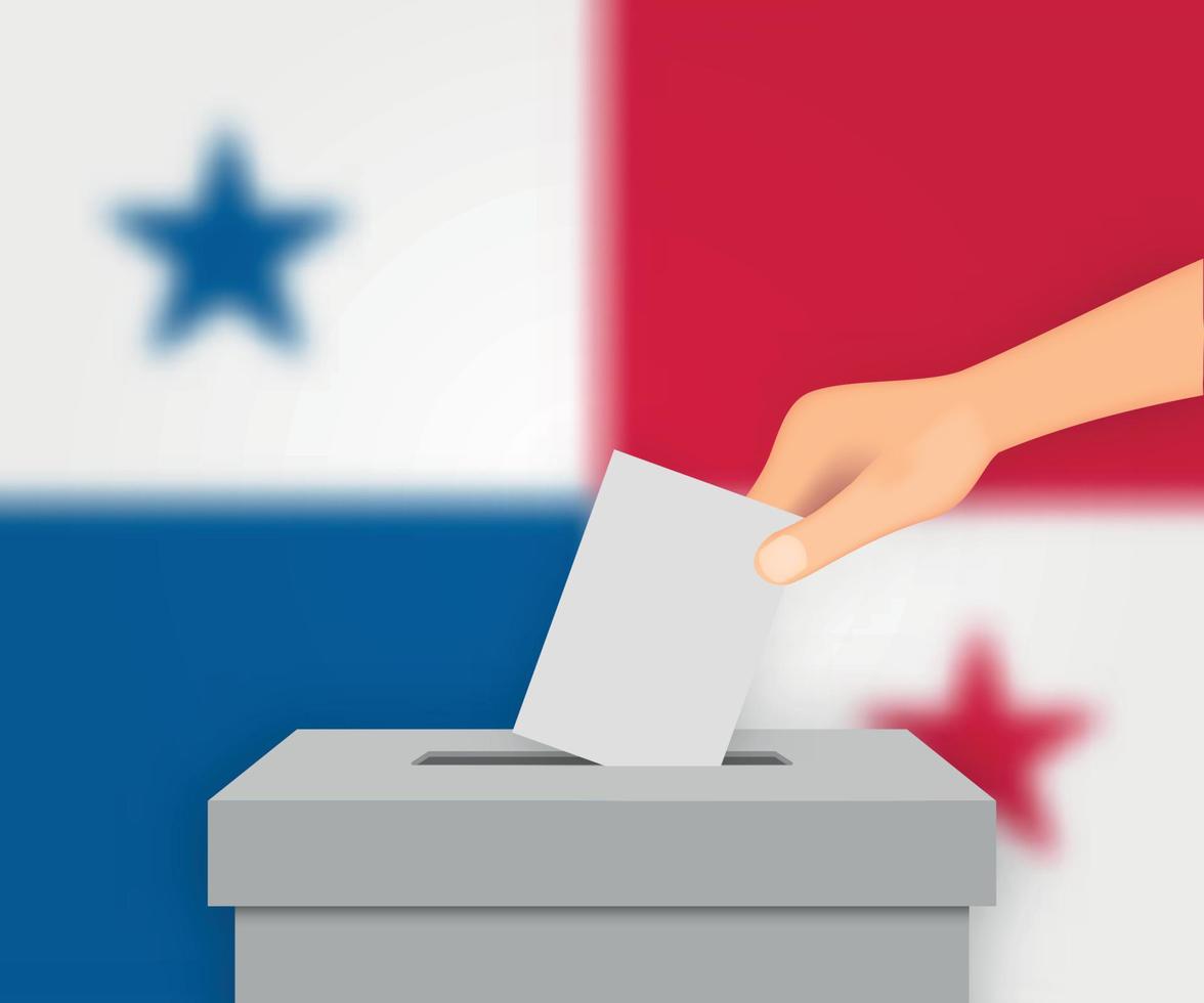 Panama election banner background. Template for your design vector