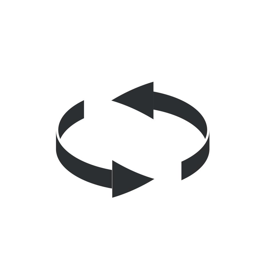 Spin rotate arrow icon. Reload round symbol for your design vector