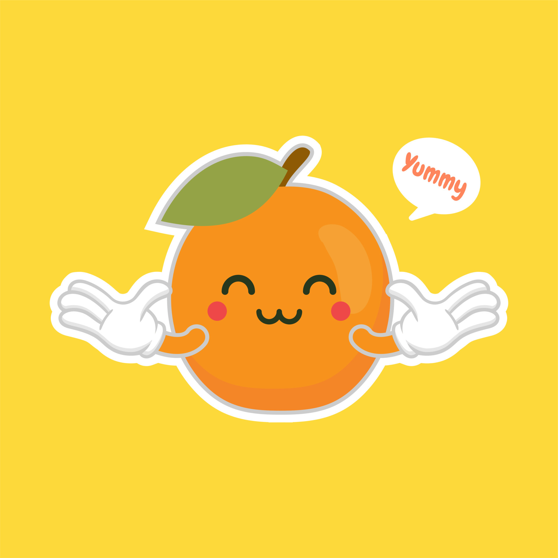 apricot fruits emotion, emoji characters for healthy food design