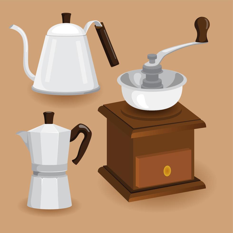 café clipart barman ilustración vectorial vector