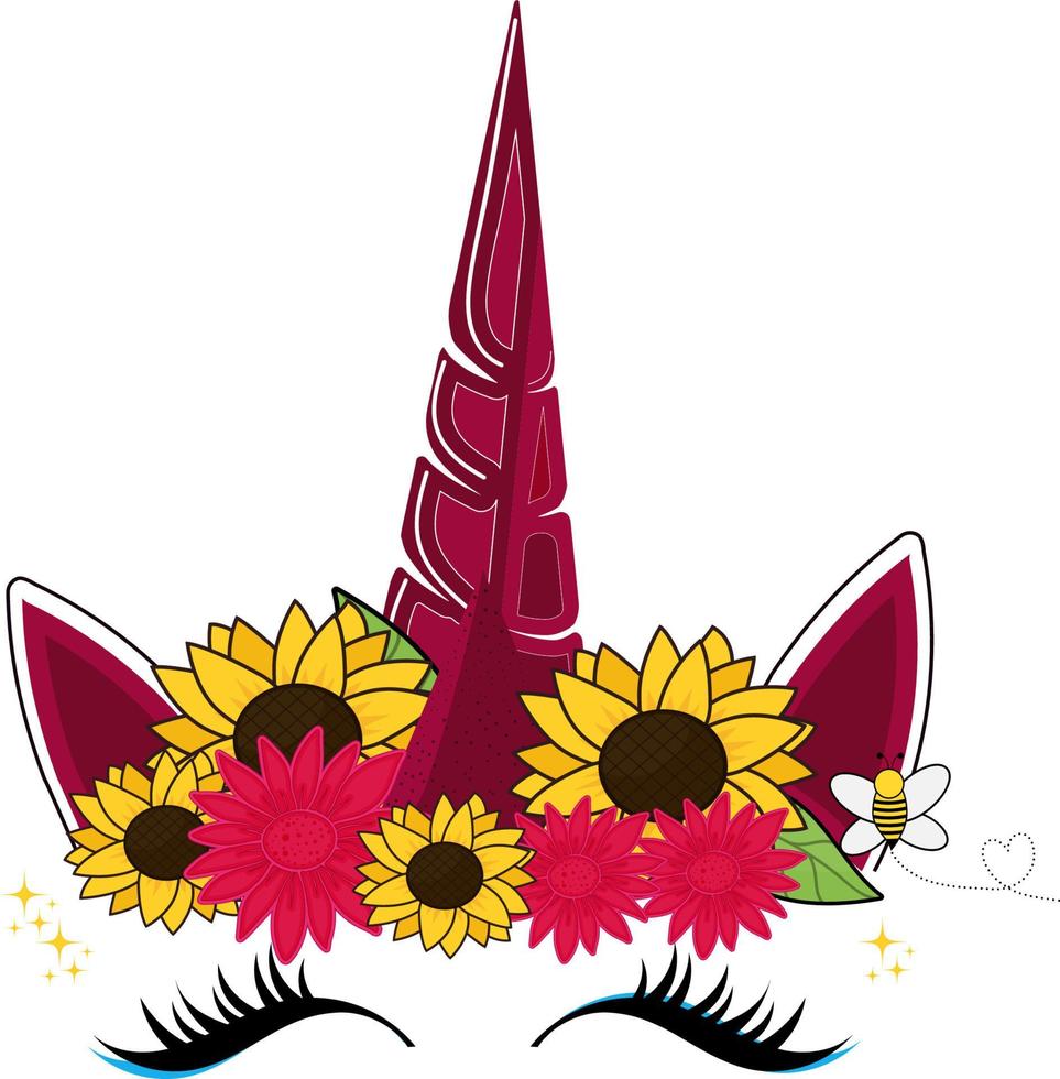 Unicorn summer  It can be used on T-Shirt, labels, posters, icons, Sweater, Jumper, Hoodie, Mug, Sticker,  Pillow, Bags, Greeting Cards, Badge, Or Poster vector