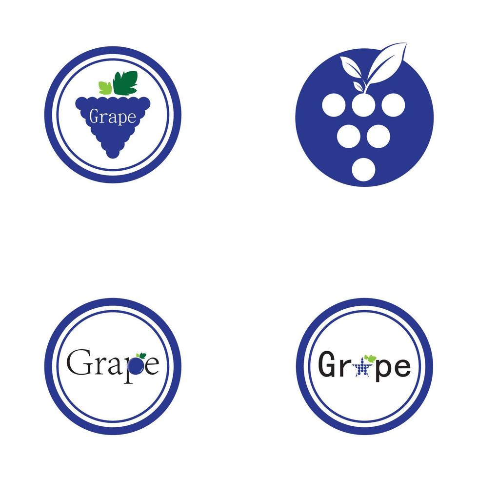 Grapes vector icon illustration design background