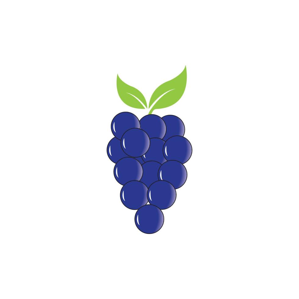 Grapes vector icon illustration design background