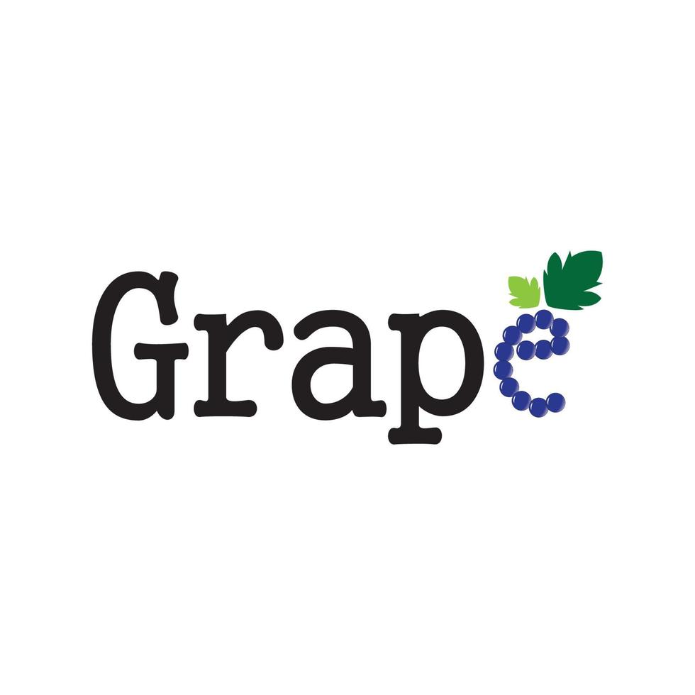 Grapes vector icon illustration design background