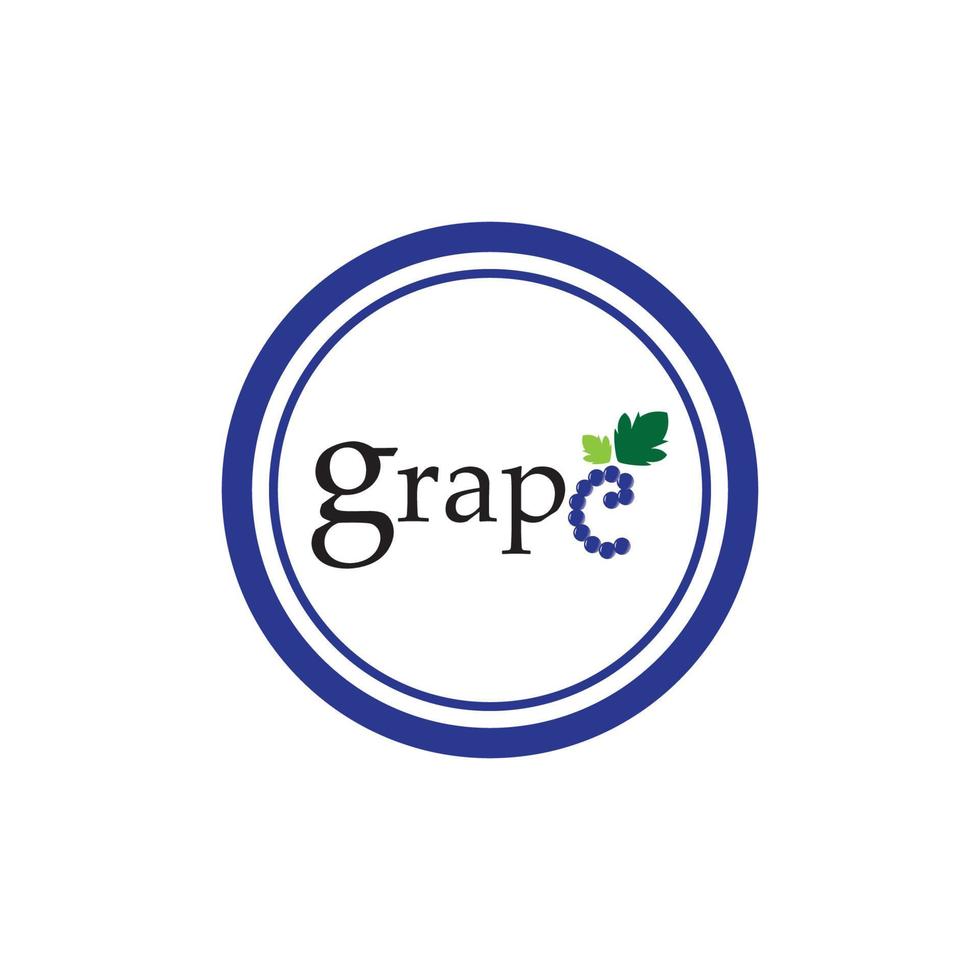 Grapes vector icon illustration design background