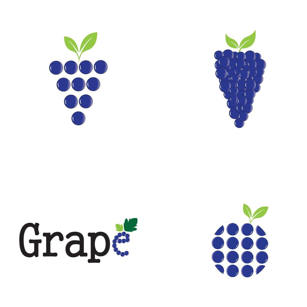 Grapes vector icon illustration design background