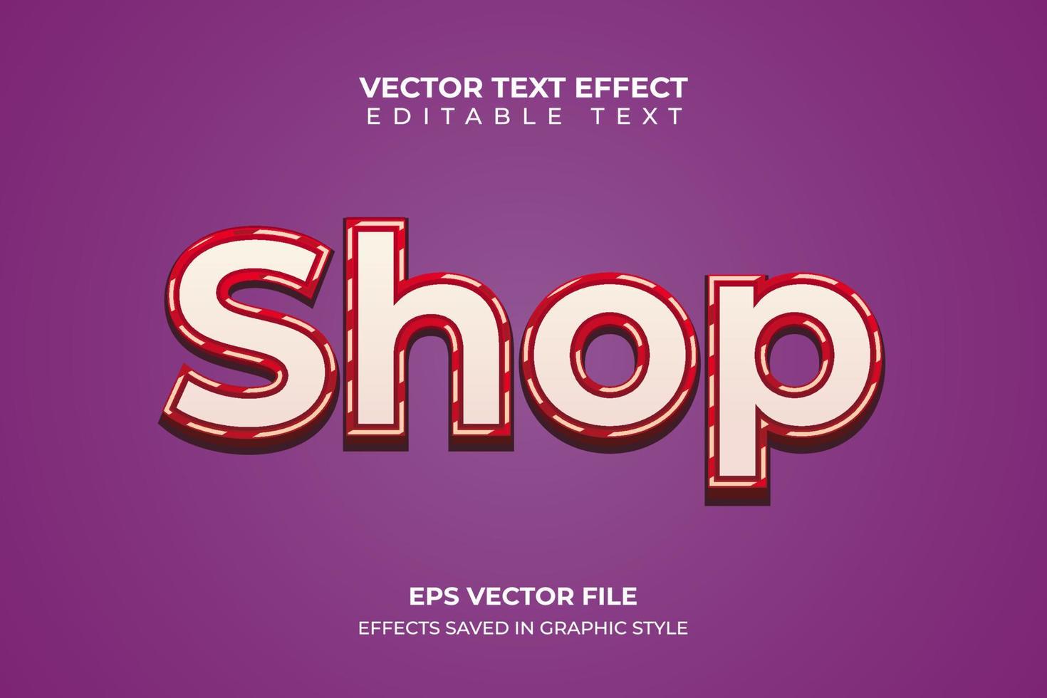 vector text effect with striped line effect.