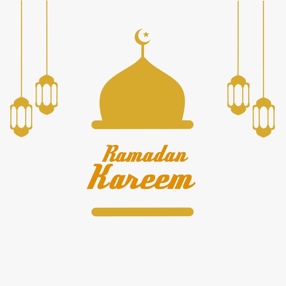 ilustración vectorial ramadán kareem vector