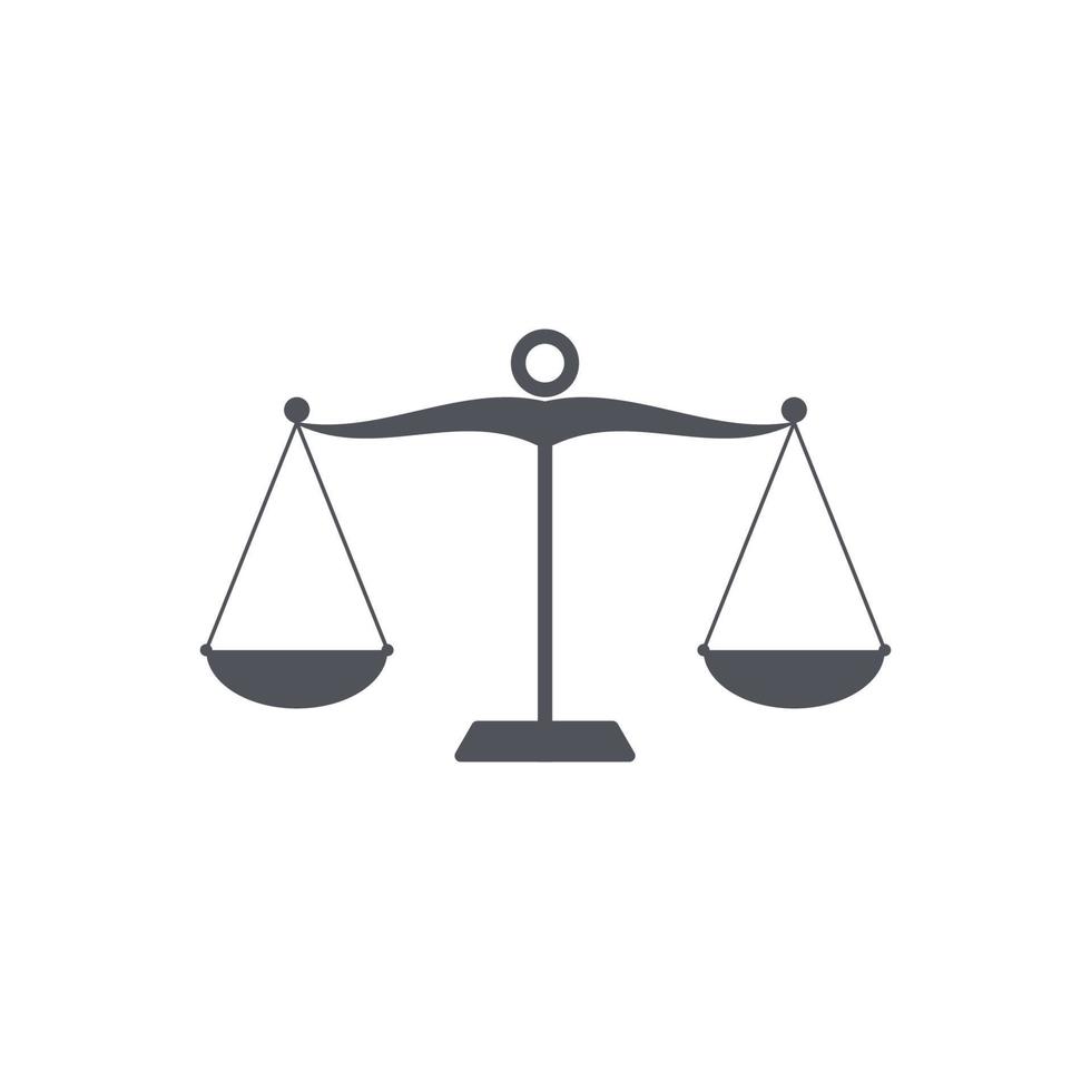 icon vector scales. symbol of law and justice. image of judgment