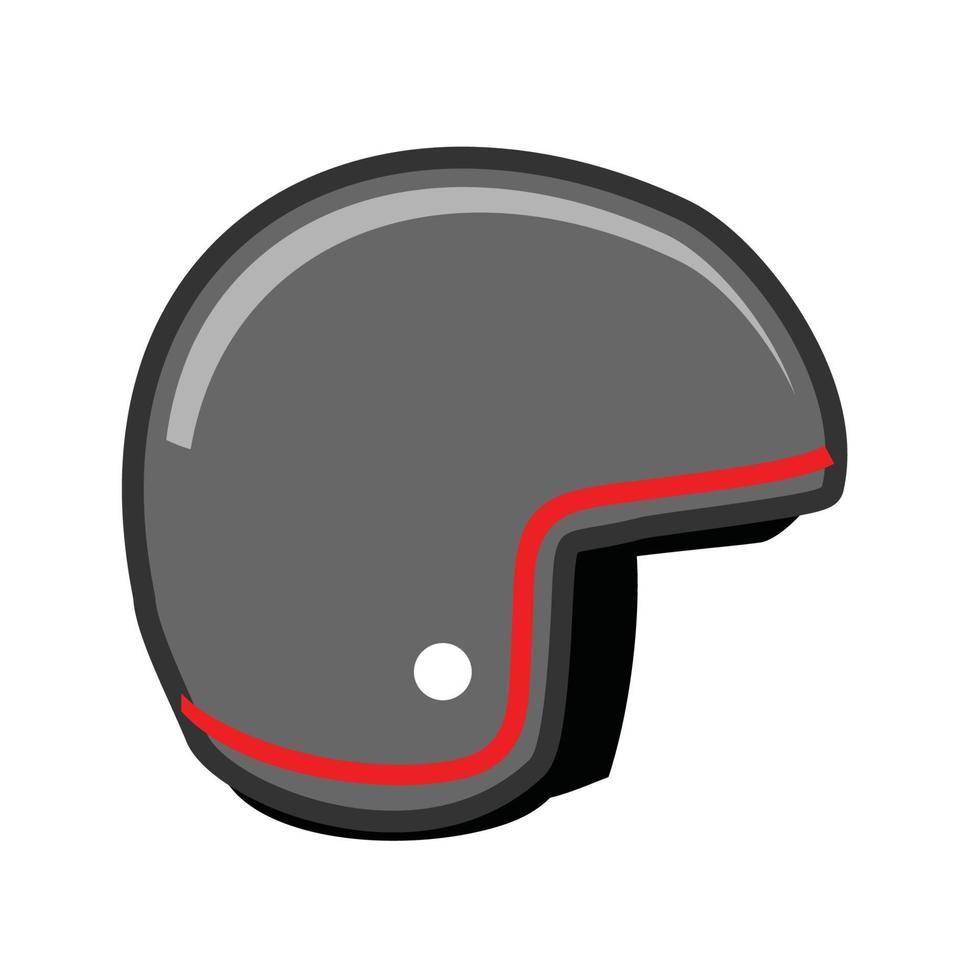 casco de moto antiguo vector