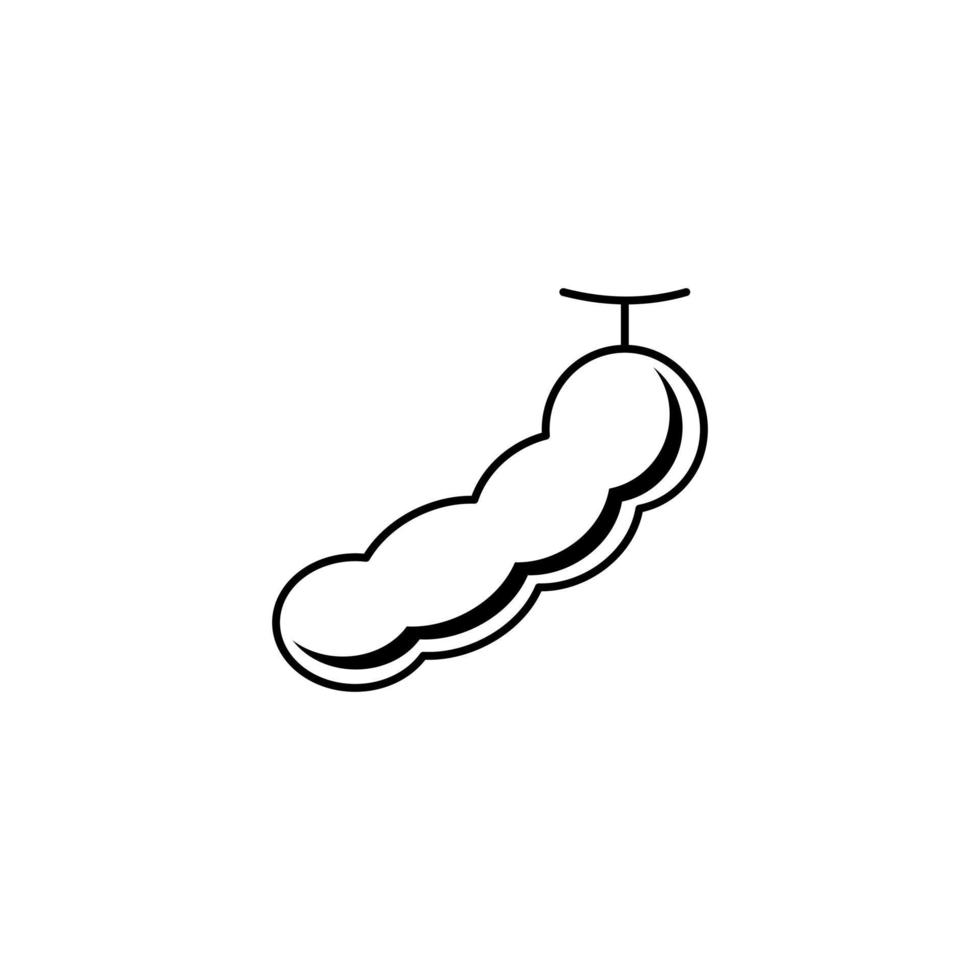 Tamarind outline icon illustration vector