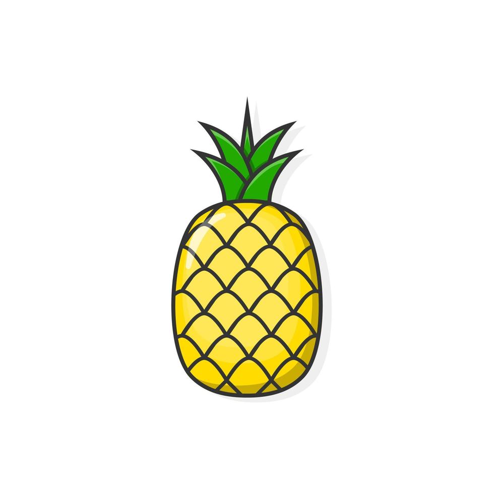 Cartoon icon of pineapple. pineapple icon vector