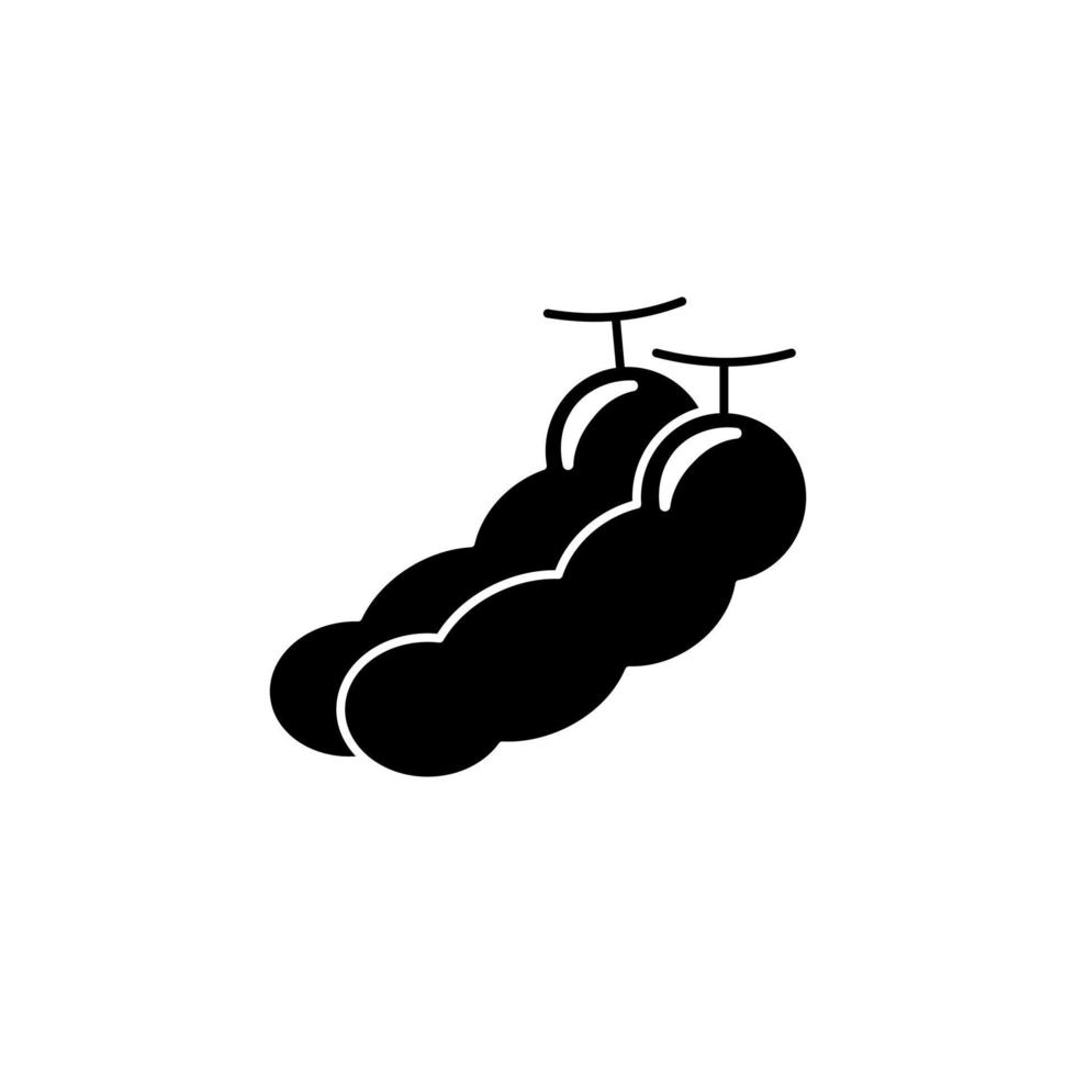Tamarind silhouette icon. Fruit icon. Fruit sour, fresh, and vitamin vector