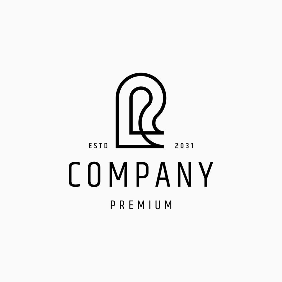 Letter r logo icon design template vector