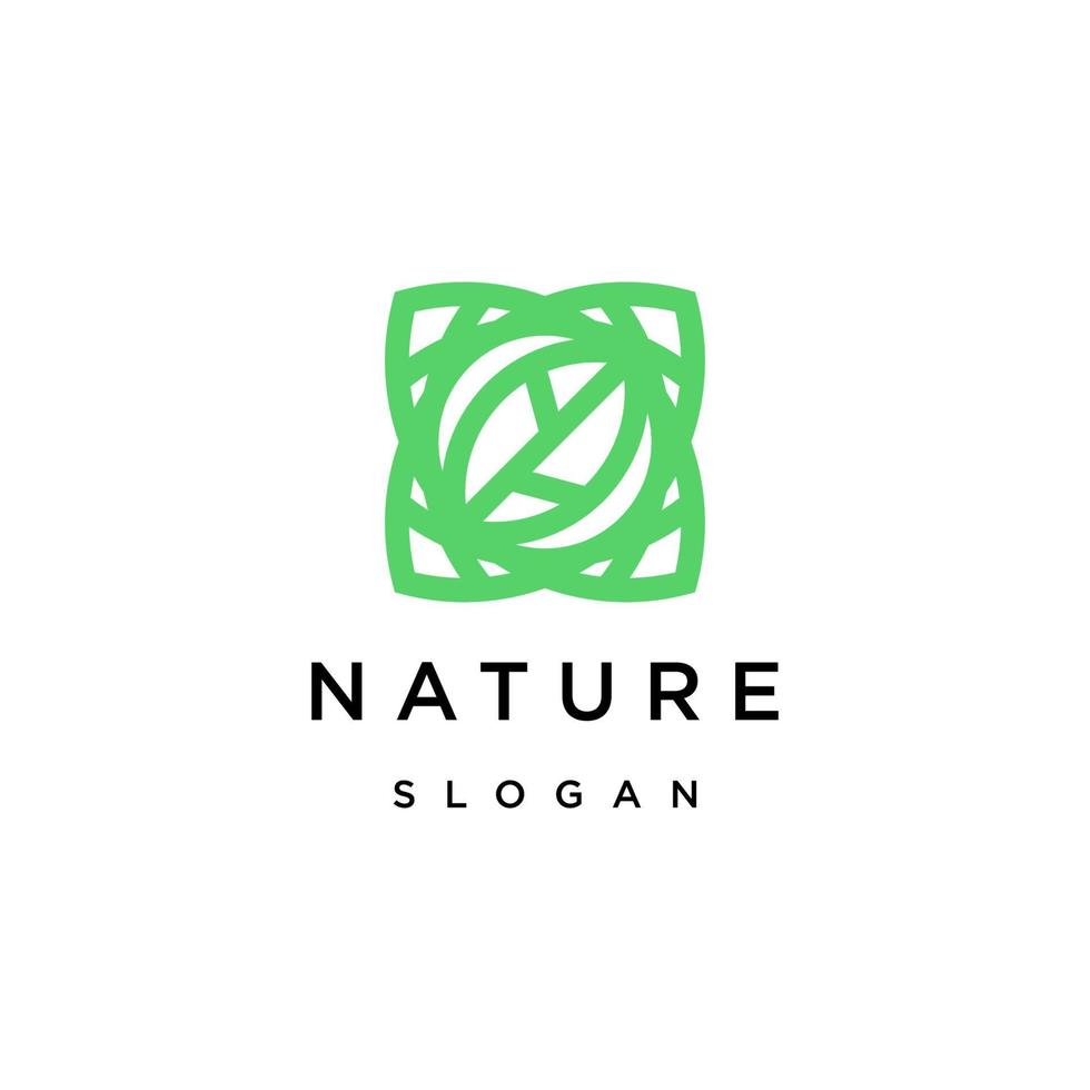 Nature logo icon design template vector