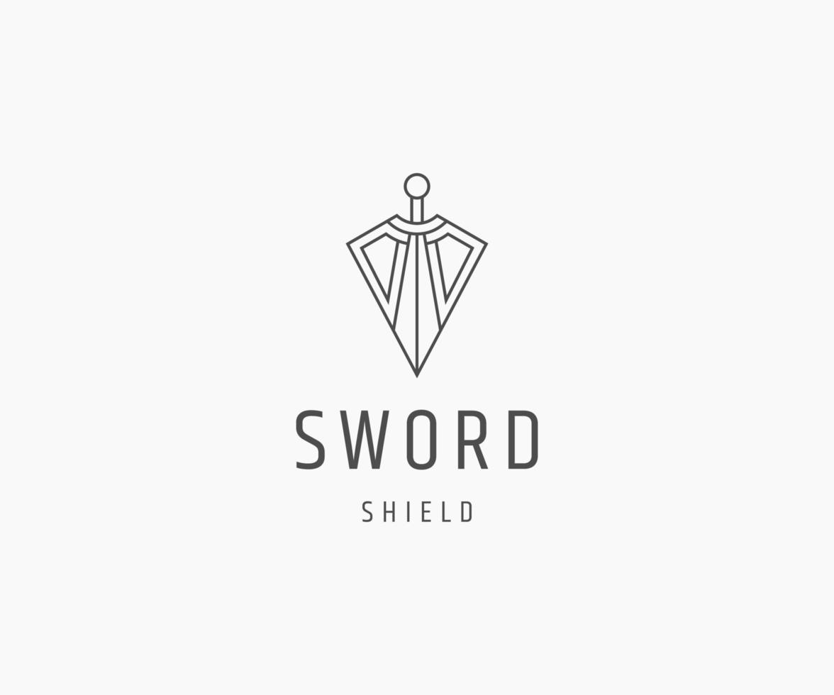 Sword logo icon design template vector