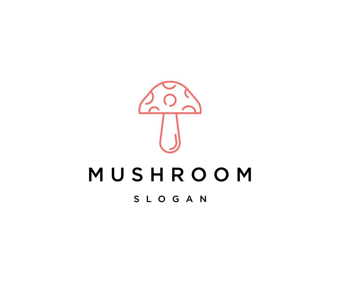 Mushroom logo icon design template vector